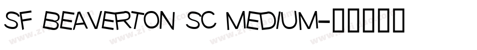 sf beaverton sc medium字体转换